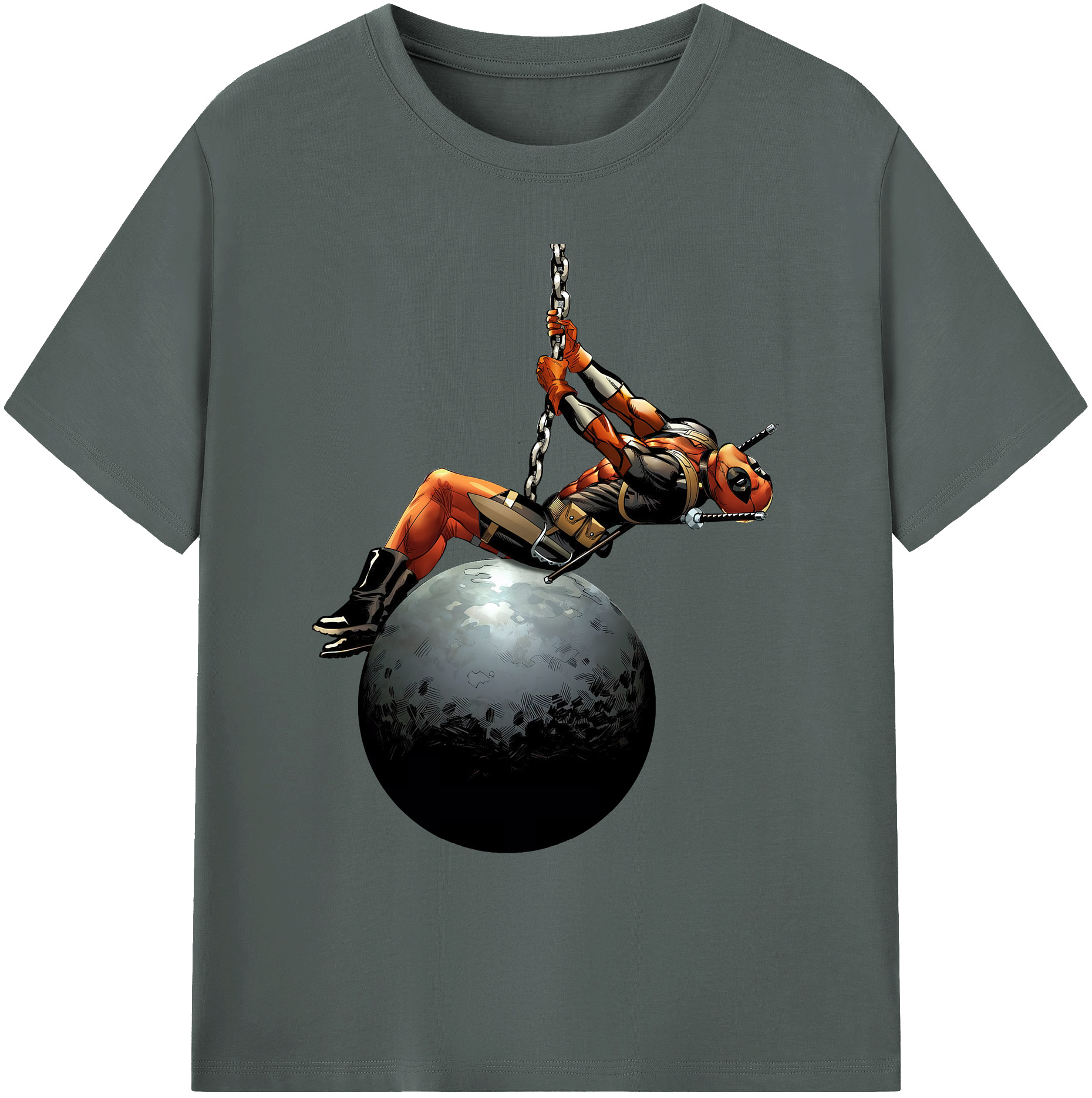 （画像用） Deadpool デッドプール 綿100％ メンズ半袖Tシャツ｜肌触りやわらか＆通気性